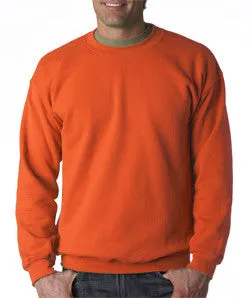 18000 Gildan Adult Heavy BlendCrew Neck Sweatshirt Orange
