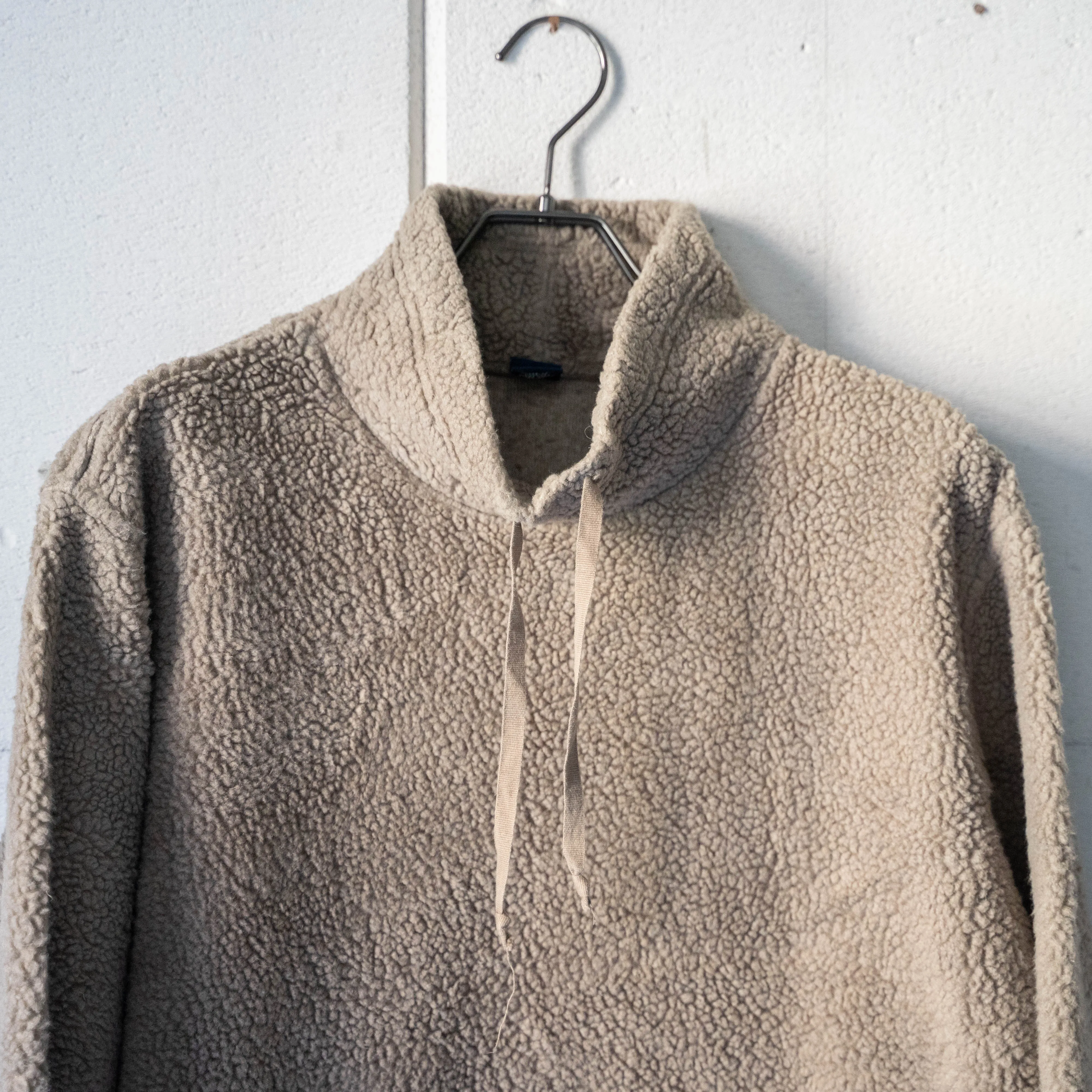 1990s 'GAP' high neck boa pullover smock
