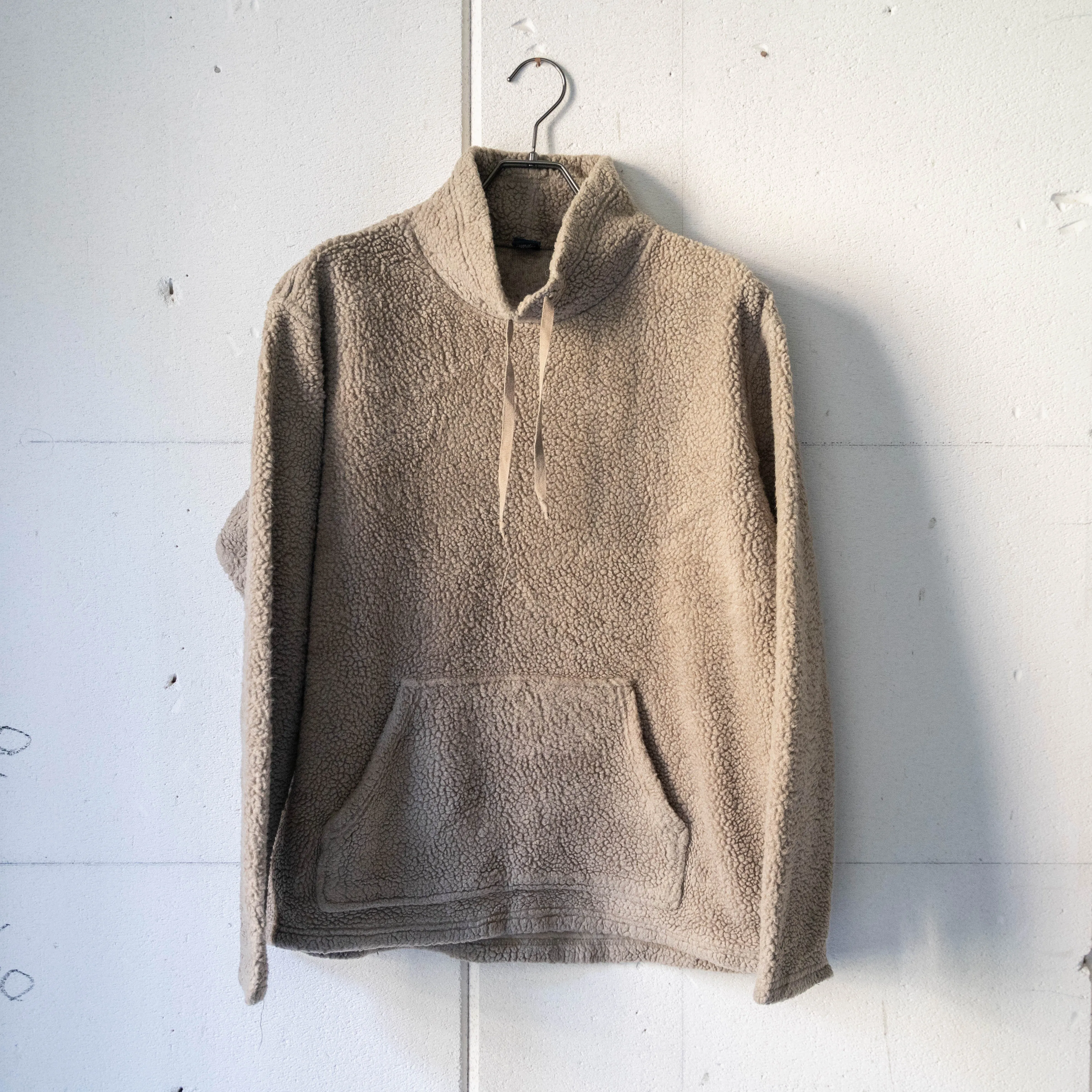 1990s 'GAP' high neck boa pullover smock