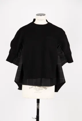 2407578 Windowpane knit pullover