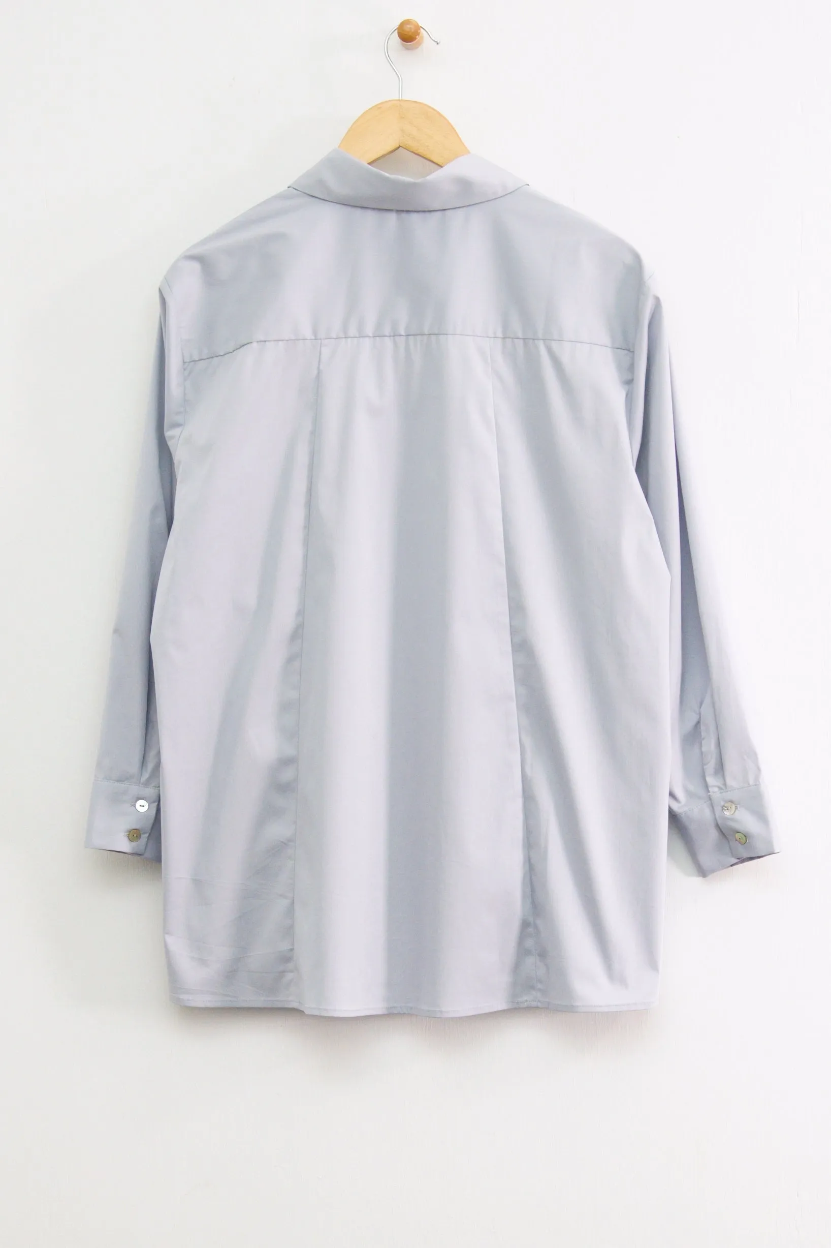 30" Oversized Long Sleeve Shirt Collar Tunic