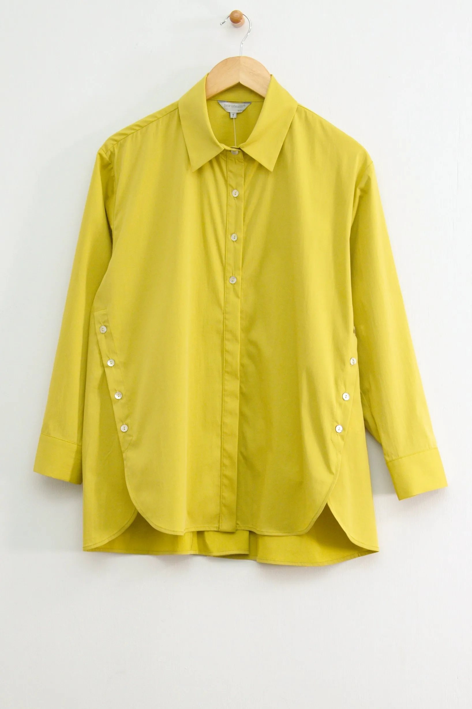 30" Oversized Long Sleeve Shirt Collar Tunic