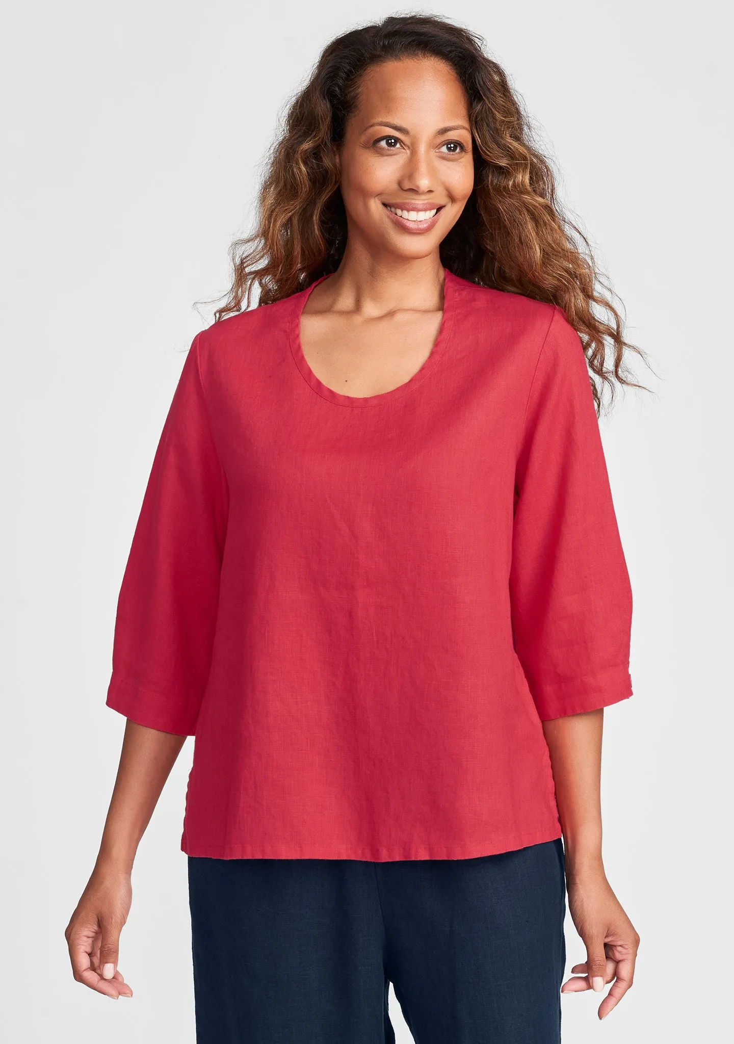 3/4 Pullover - Linen Shirt - FINAL SALE