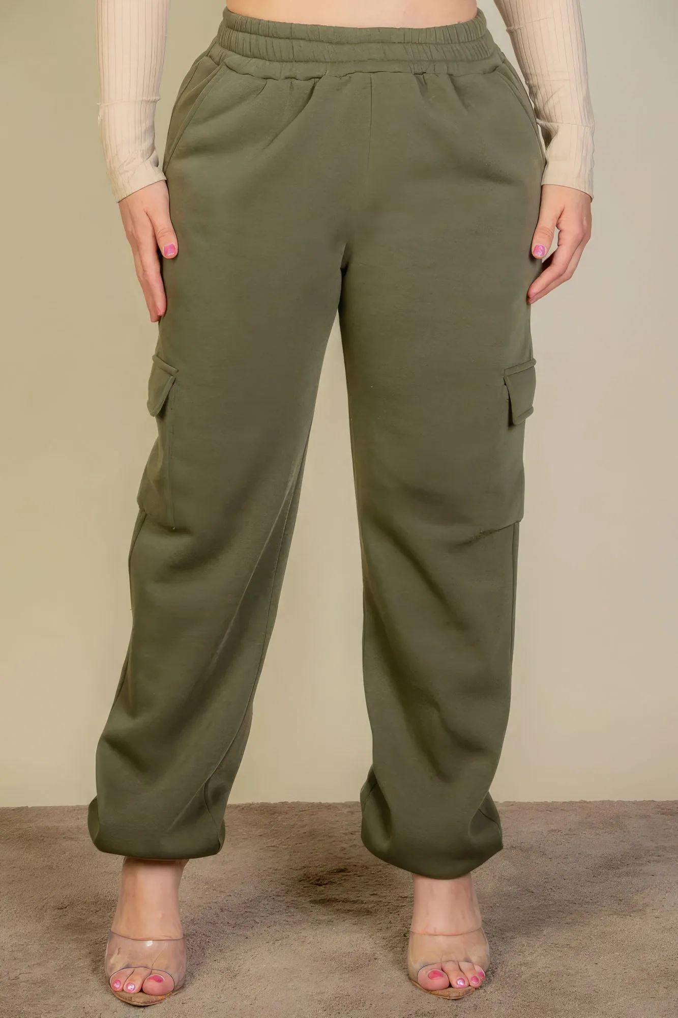 5 COLORS| Plus Size | Side Pocket Drawstring Waist Sweatpants