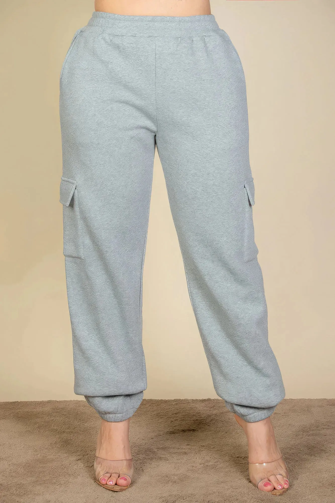 5 COLORS| Plus Size | Side Pocket Drawstring Waist Sweatpants
