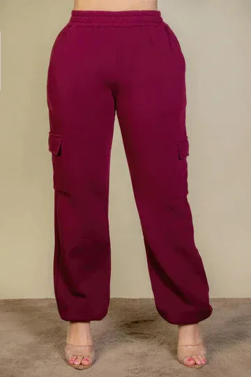 5 COLORS| Plus Size | Side Pocket Drawstring Waist Sweatpants