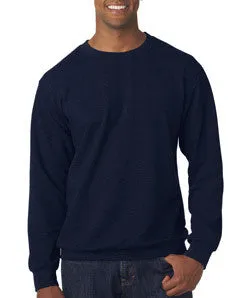 72000 Anvil Adult Crew Neck French Terry Fleece Navy