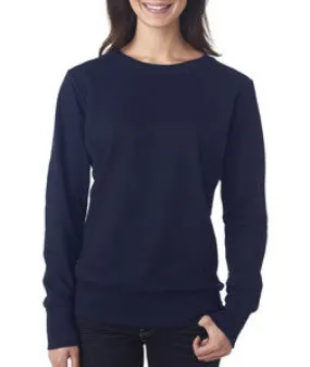 72000L Anvil Ladies' Mid-Scoop French Terry Fleece Navy