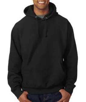 7700 Weatherproof Adult Cross Weave® Hooded Blend Sweatshirt Black