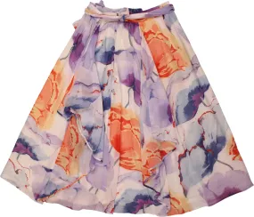 80s Chiffon Skirt