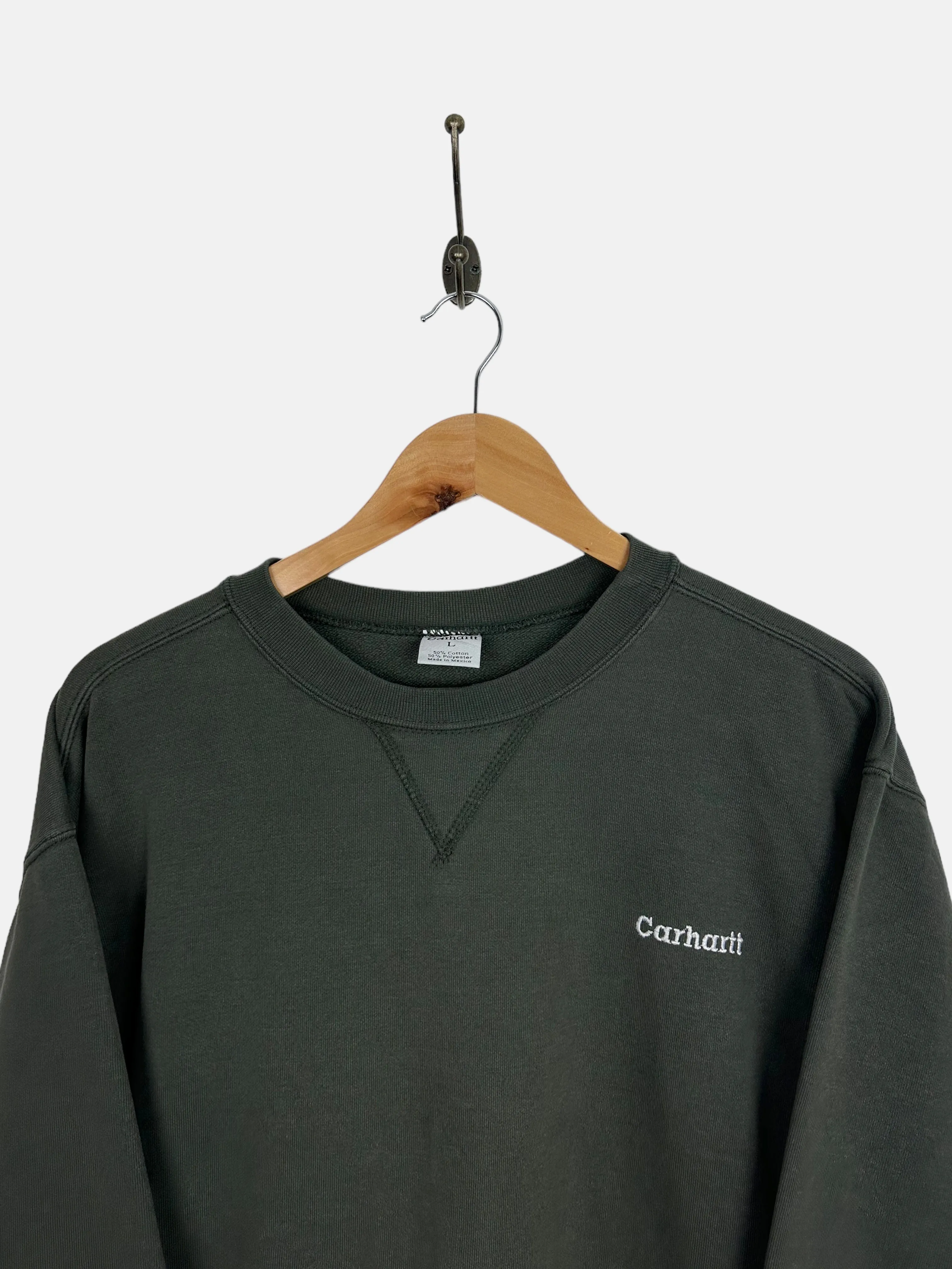 90's Carhartt Embroidered Vintage Sweatshirt Size L-XL