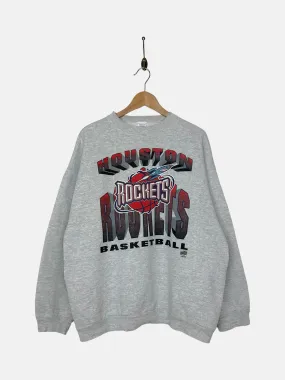 90's Houston Rockets NBA USA Made Vintage Sweatshirt Size L