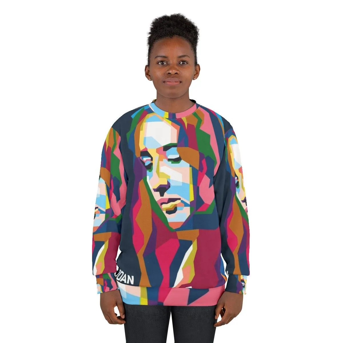 Abstract Geometric Joan Baez Pop Art WPAP Sweatshirt