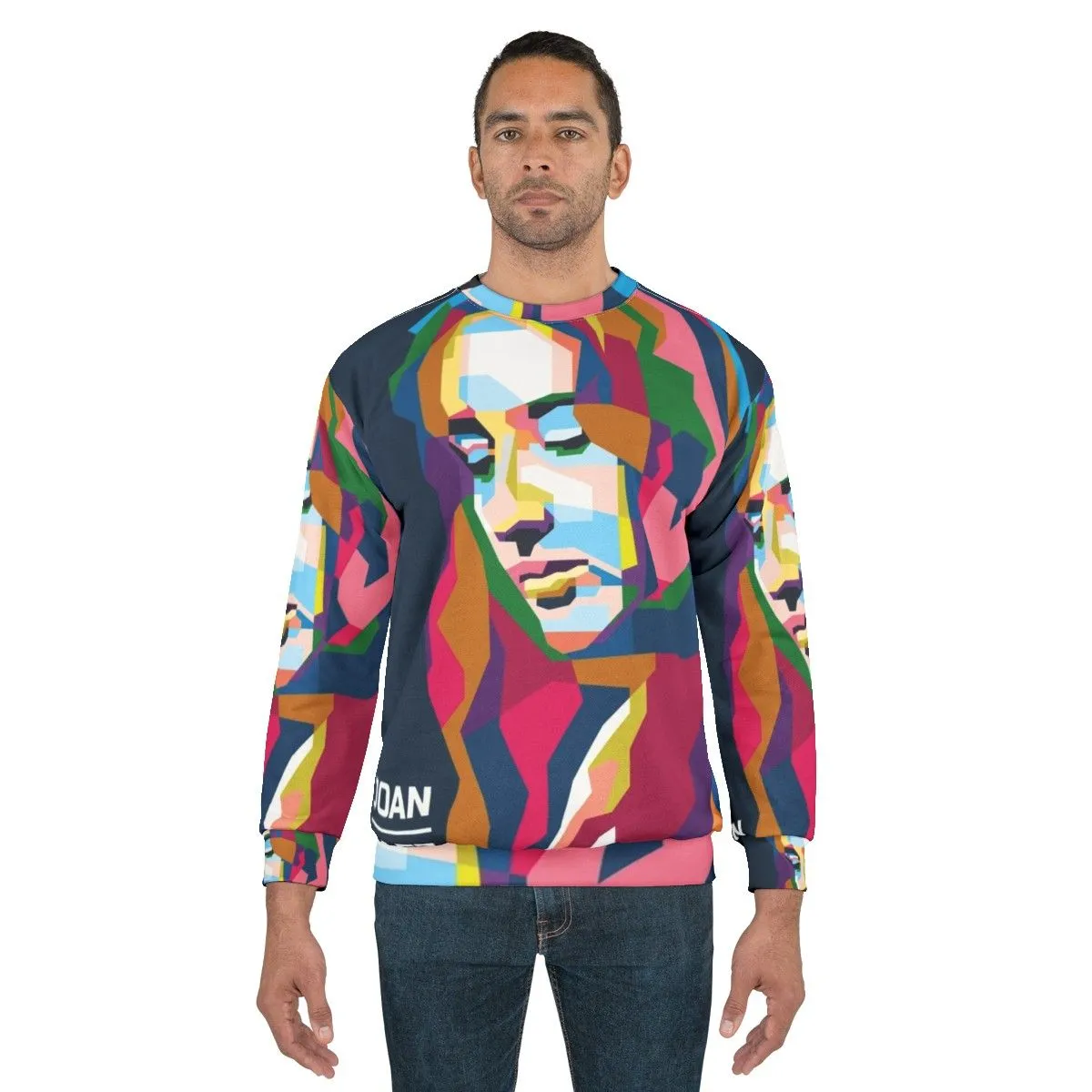 Abstract Geometric Joan Baez Pop Art WPAP Sweatshirt