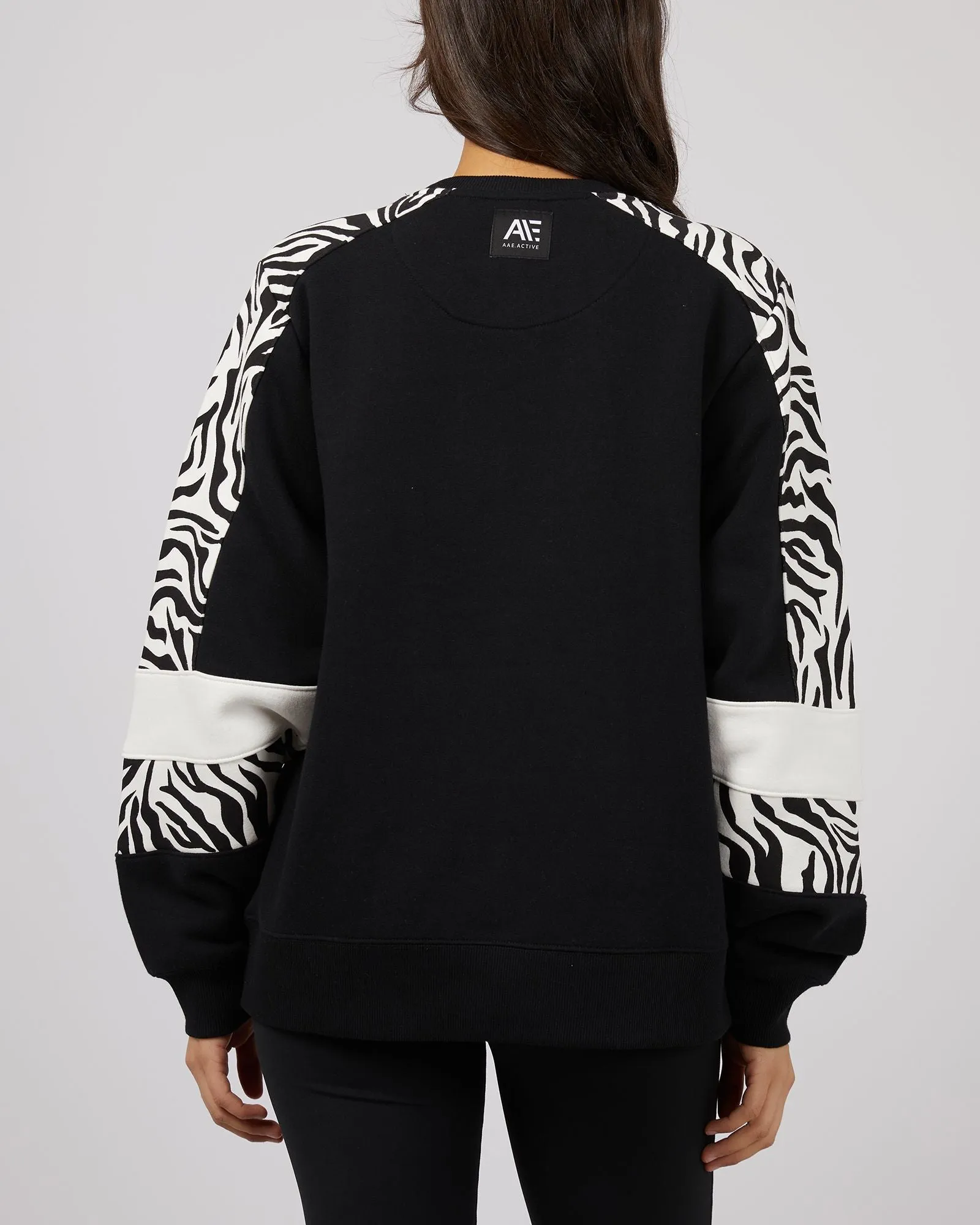 All About Eve Parker Panelled Crew - Black