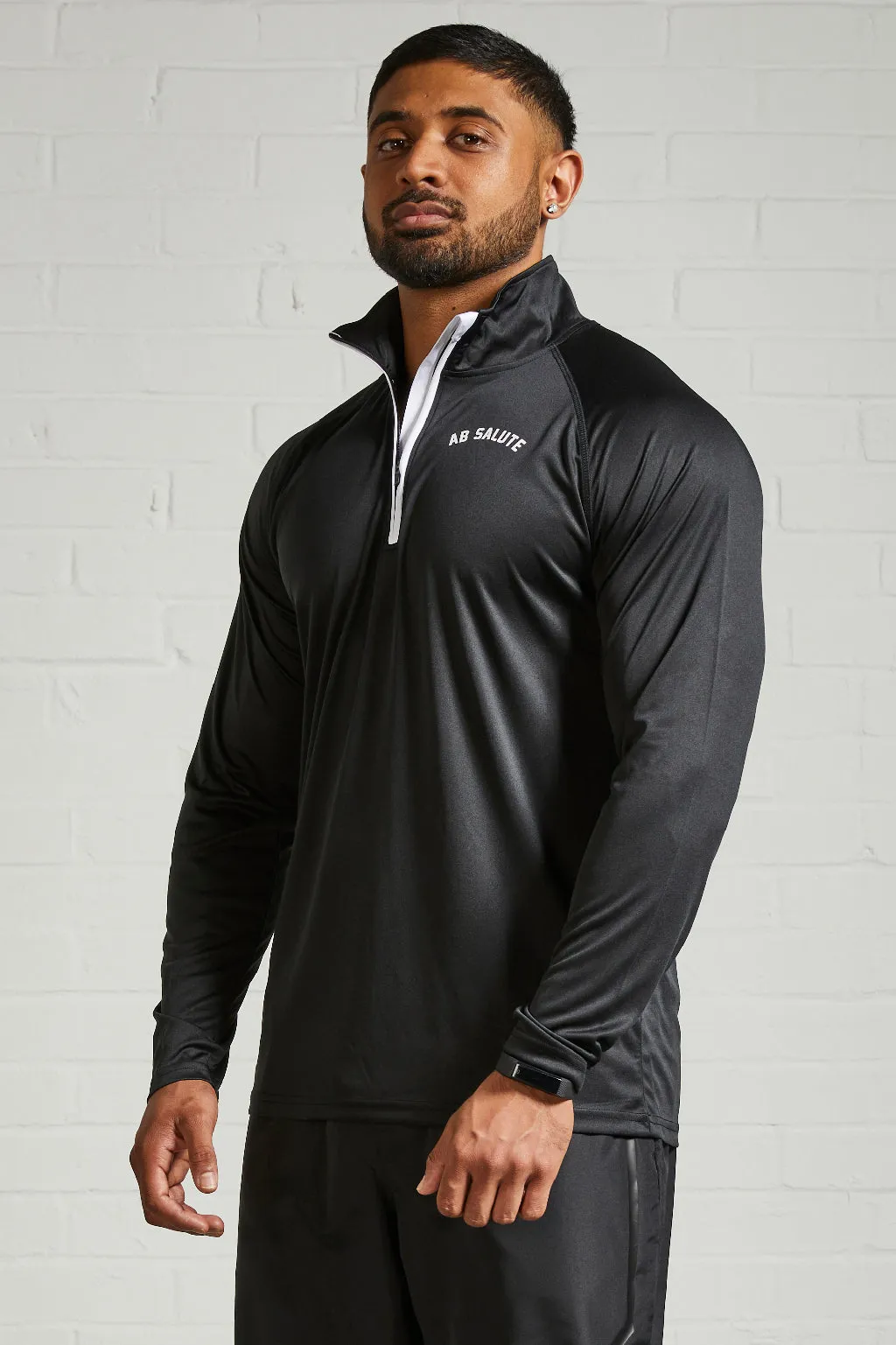 Apex Quarter Zip - Black/White