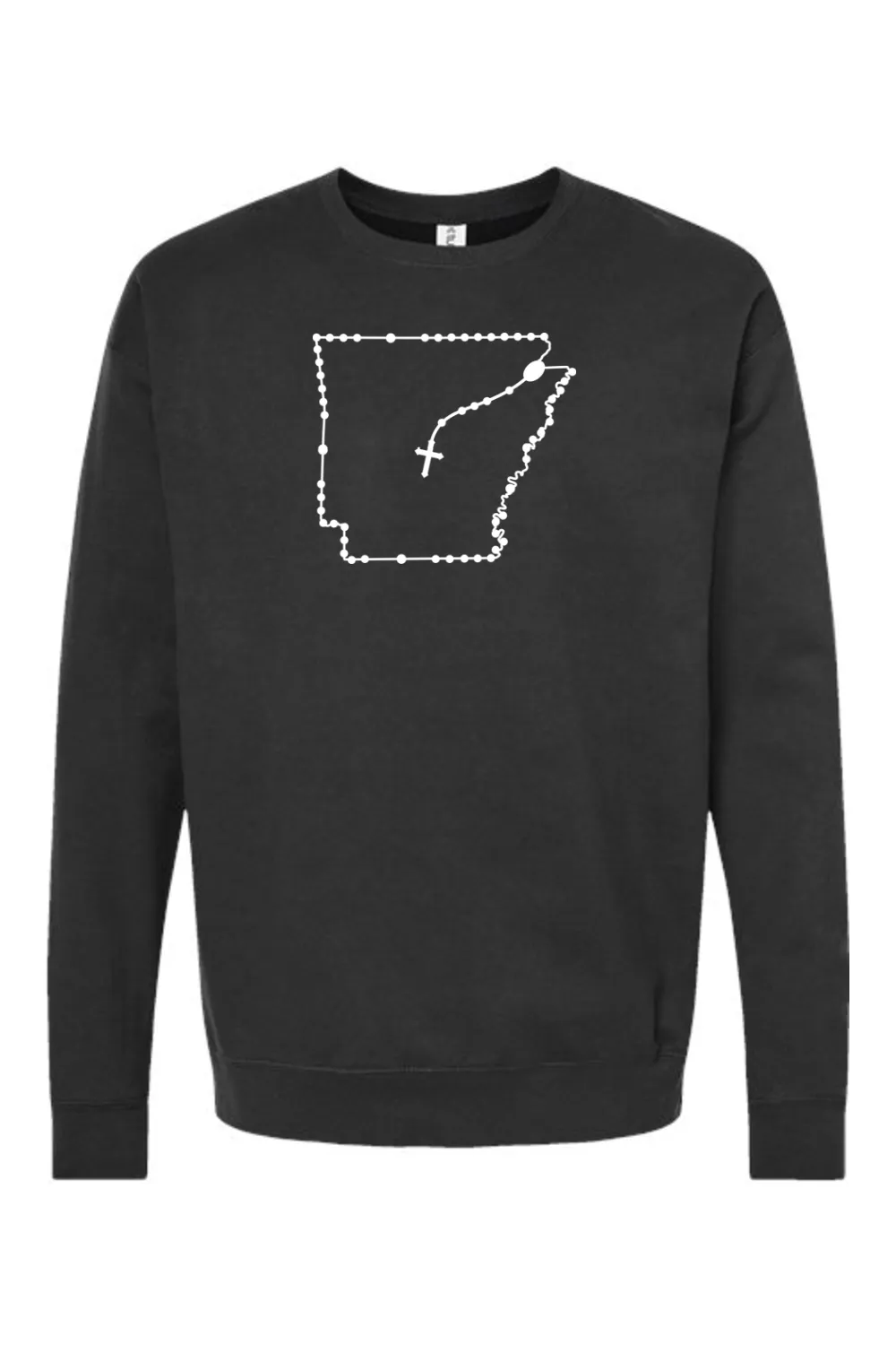 Arkansas Catholic Rosary Crewneck Sweatshirt