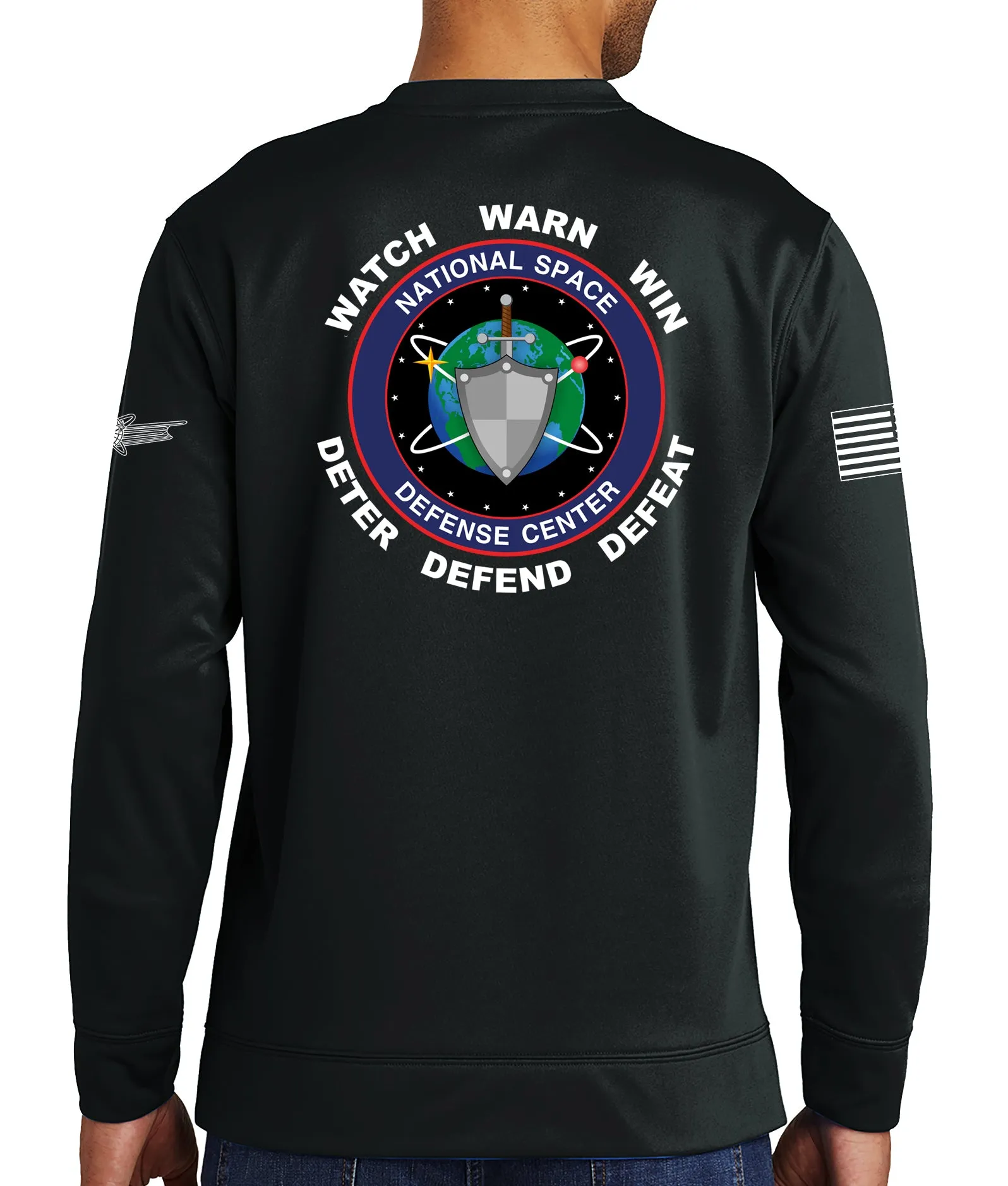 ARMY Polyester Crewneck Unisex Sweatshirt. This shirt IS approved for PT.