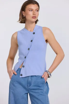 ASTRID KNIT TOP PACIFIC