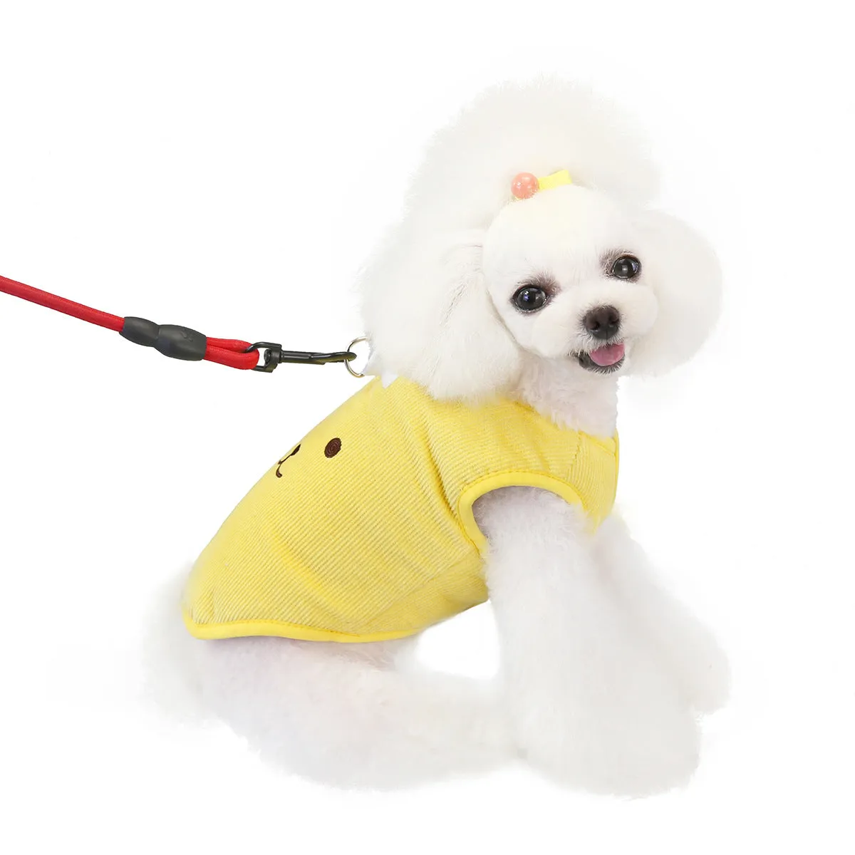 Autumn And Winter Pet Dog Bear Embroidered Cotton Vest
