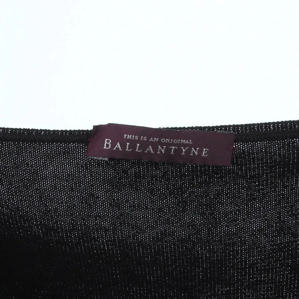 Ballantyne Black Silk Knitted Vest - 2000s