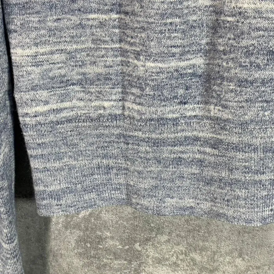 BANANA REPUBLIC Men's Blue Marled V-Neck Luxe Pullover Sweater SZ S