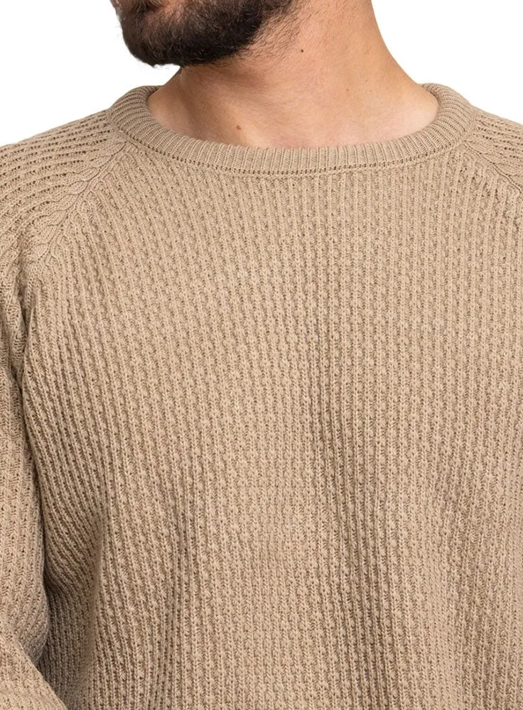 Beige-Design002 BS-Round Pullover