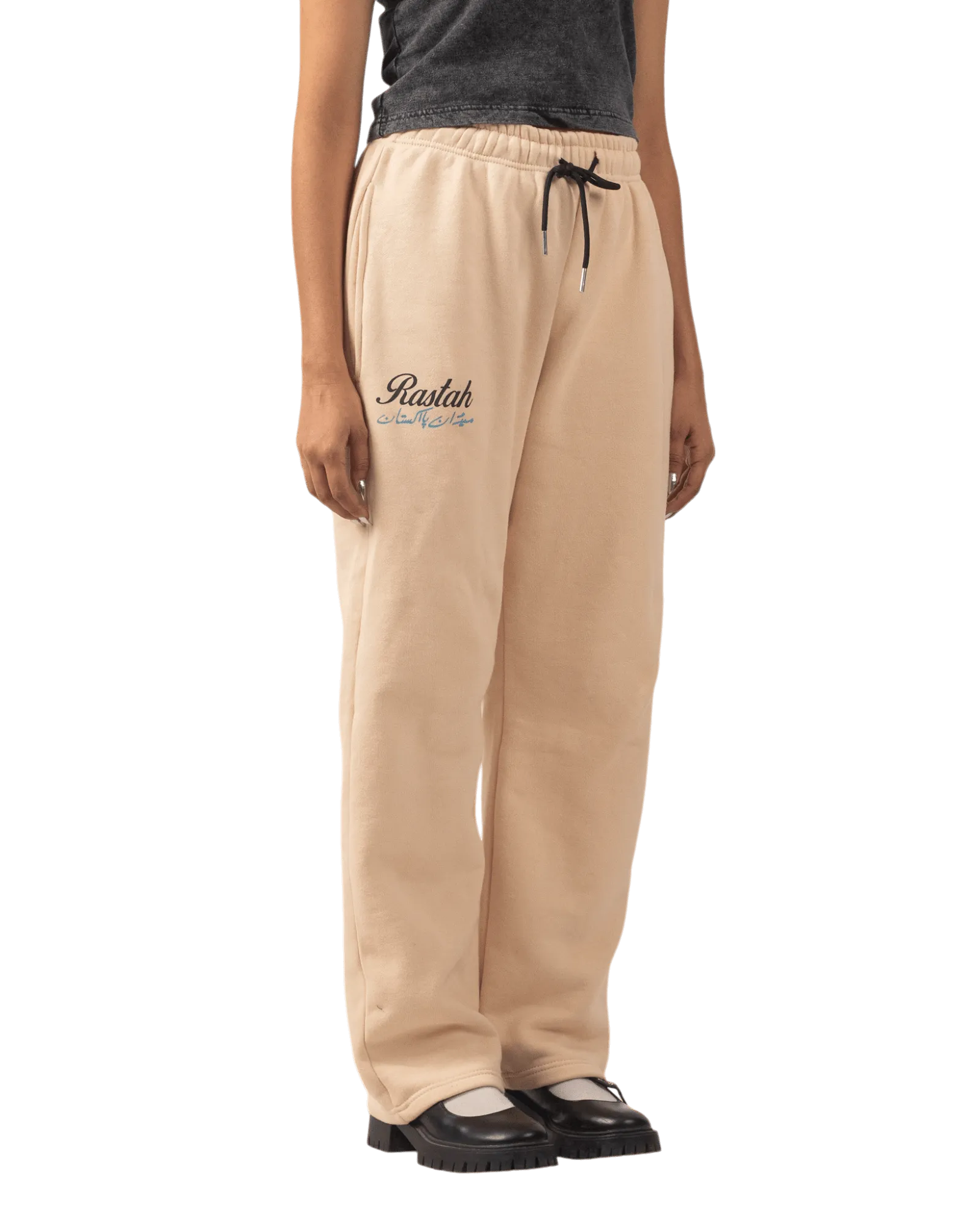 BEIGE MADE IN PAK SWEATPANTS (V4)