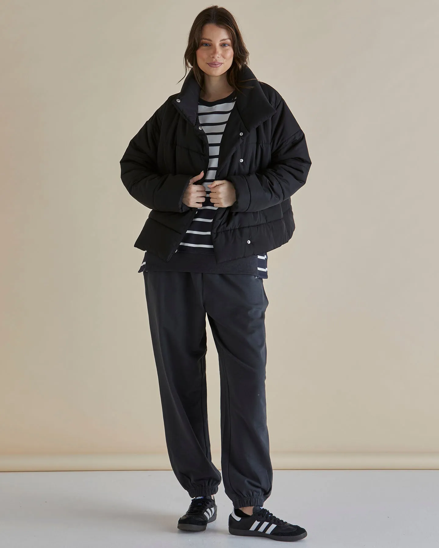 Betty Basics Presley Puffer Jacket BB6082 - Black