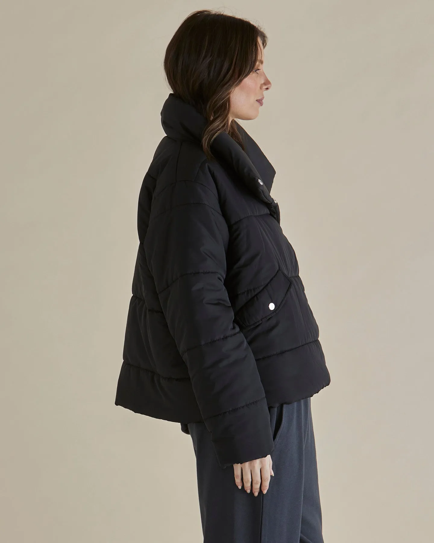 Betty Basics Presley Puffer Jacket BB6082 - Black