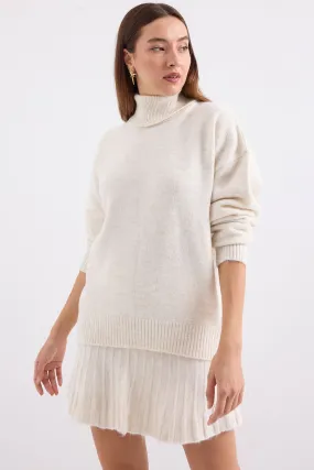 BGD Women Kazakh Skirt Knit Set - Ecru - Avondale