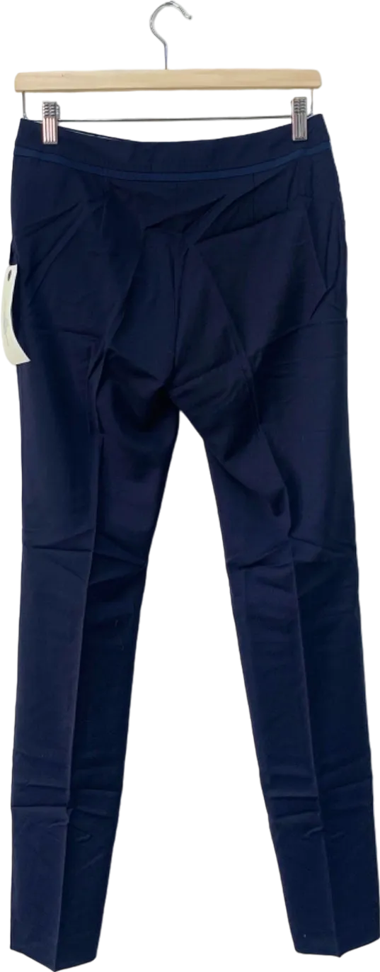 Boden Navy Straight Leg Wool Trousers UK 18L
