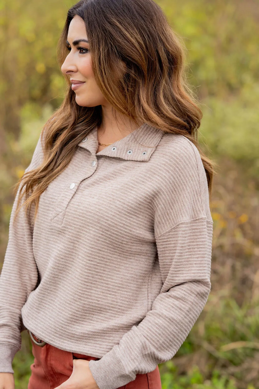 Bold Ribbed Pullover