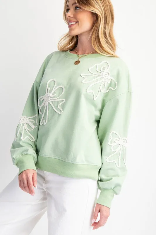 Bow Patch Pullover