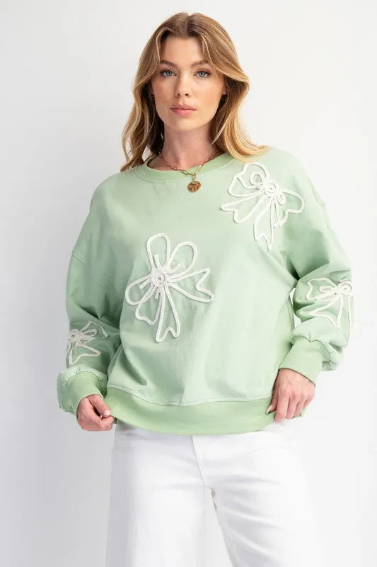 Bow Patch Pullover