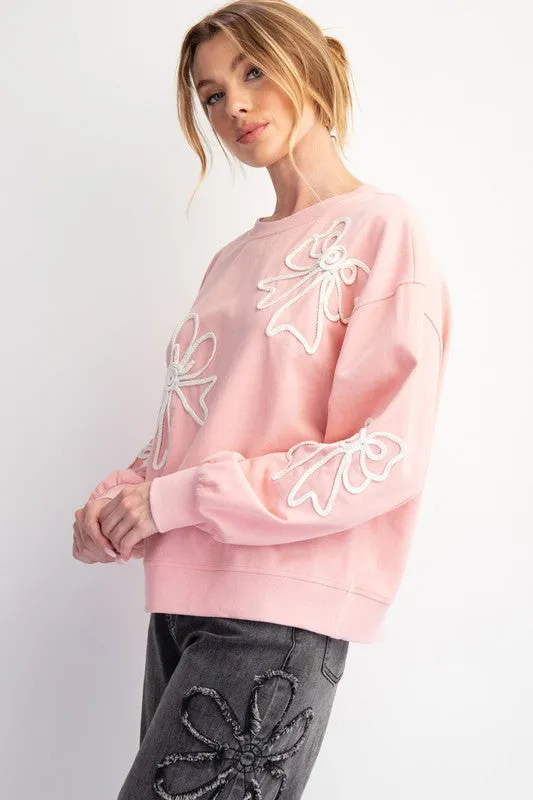 Bow Patch Pullover