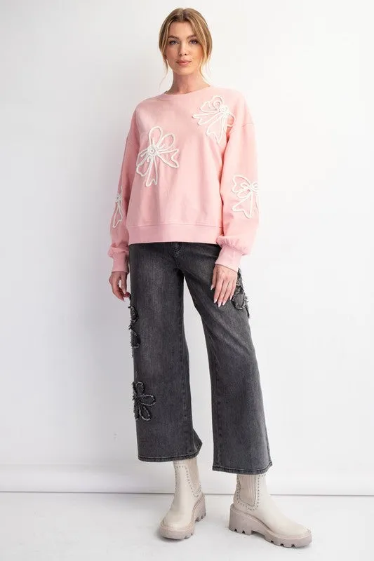 Bow Patch Pullover
