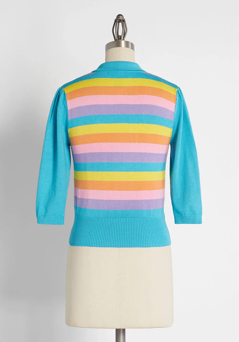 Bright and Bold to Behold Knit Top