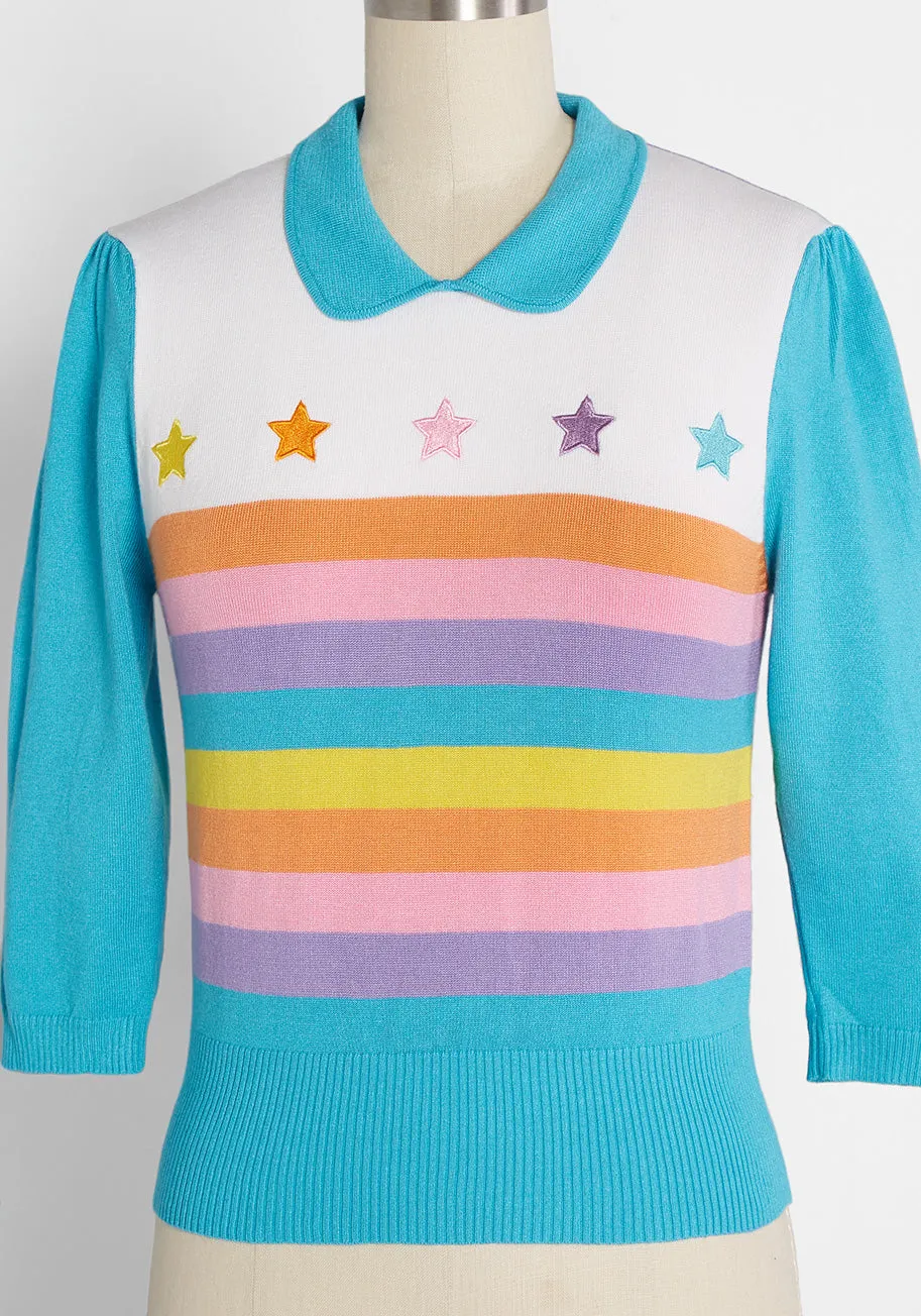 Bright and Bold to Behold Knit Top
