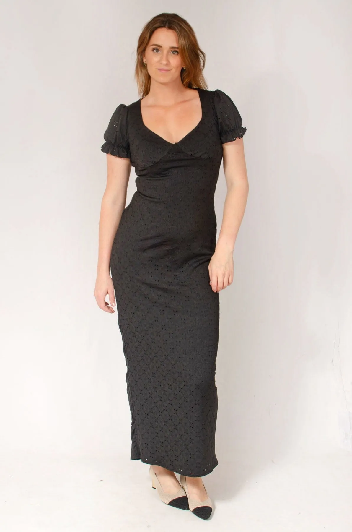 Broderie Maxi Dress