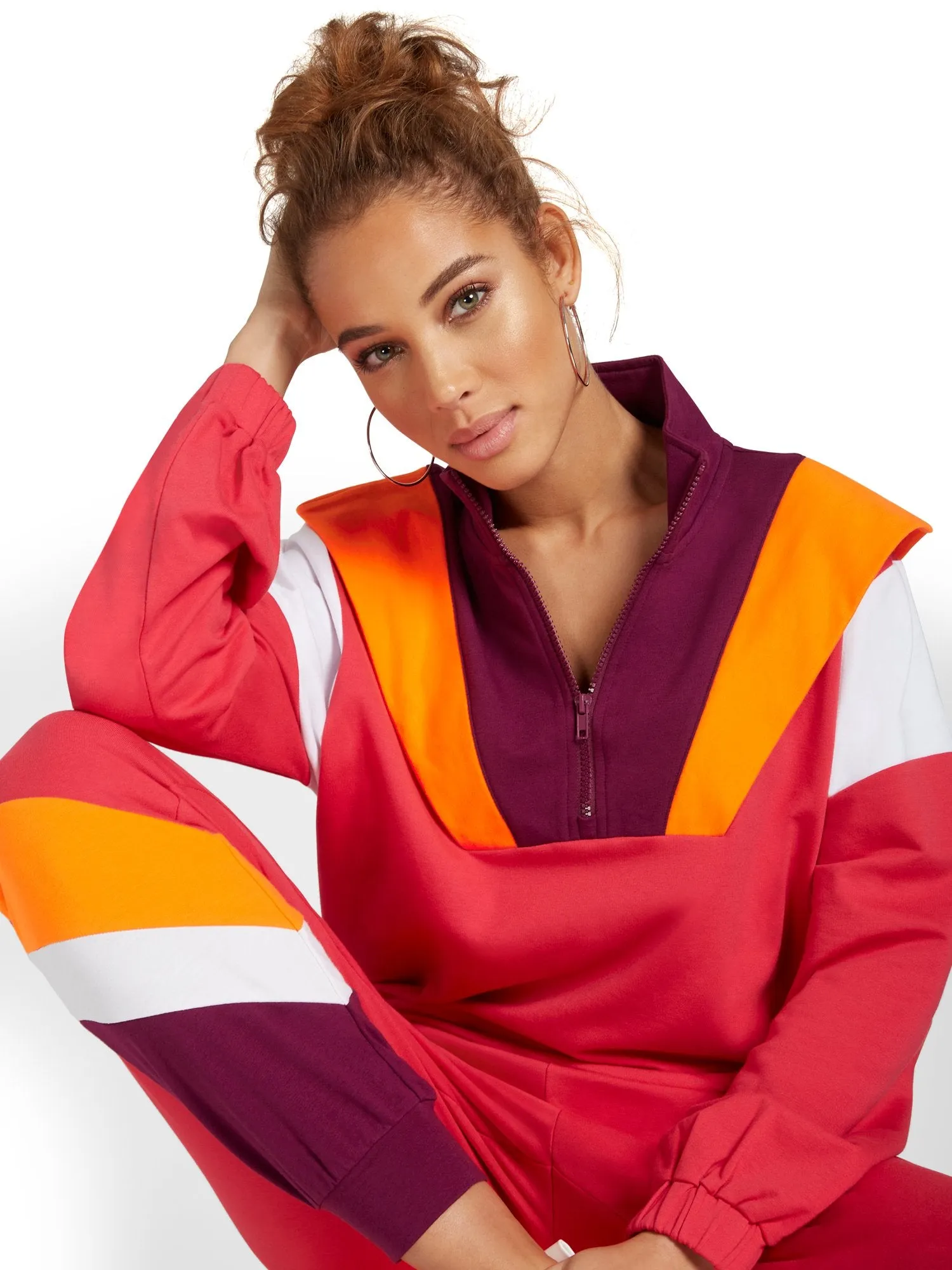 Colorblock French Terry Pullover