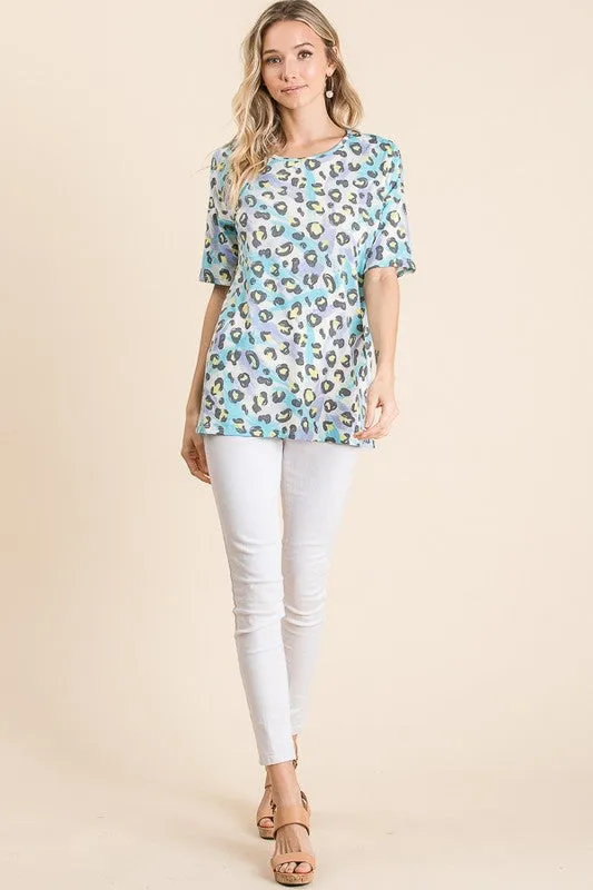 Colorful Animal Print Tunic