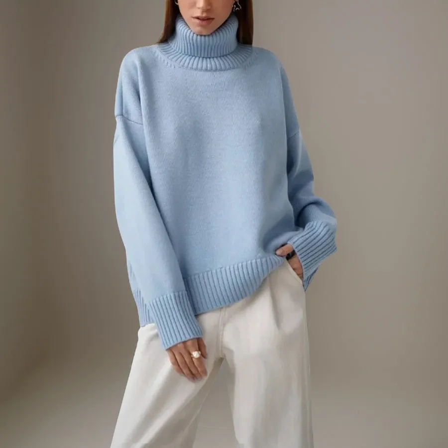Danissa Pull à col roulé en tricot