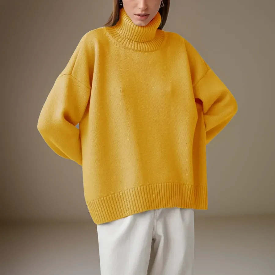Danissa Pull à col roulé en tricot
