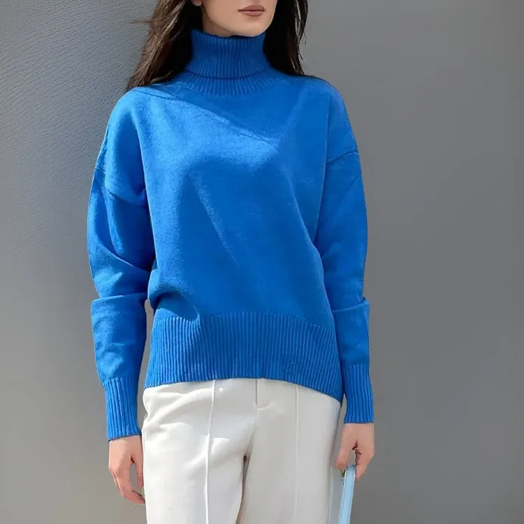 Danissa Pull à col roulé en tricot