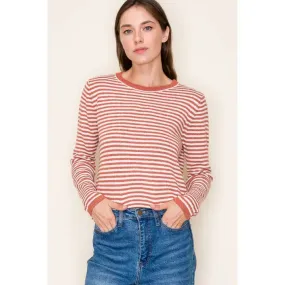 Demi Striped Classic Crewneck