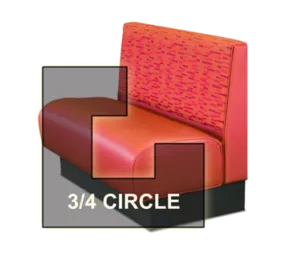 DM Seating DBTPS-48-34 Booth