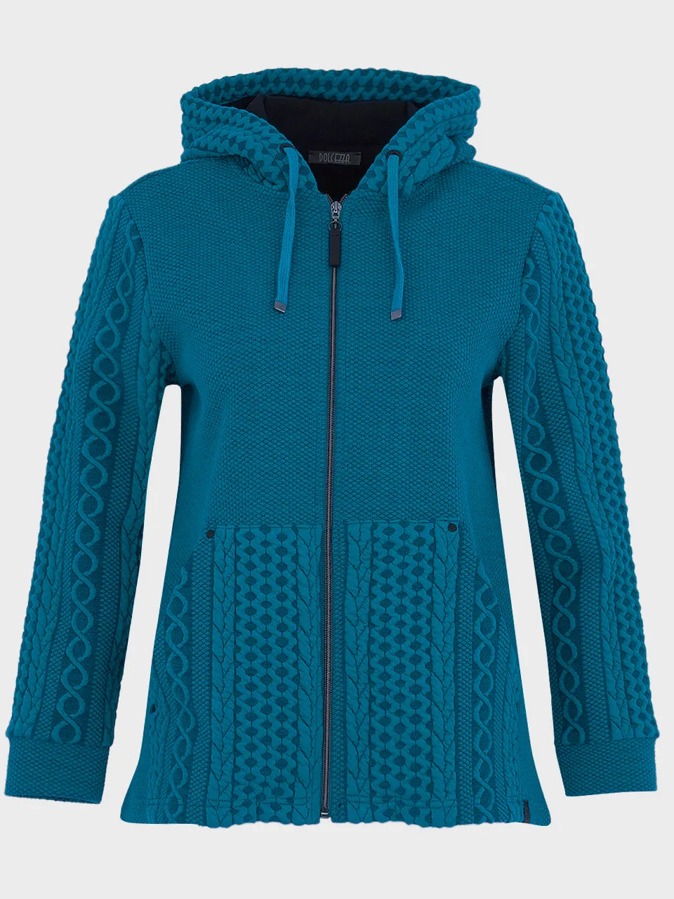 DOLCEZZA - HOODED CABLE JACKET