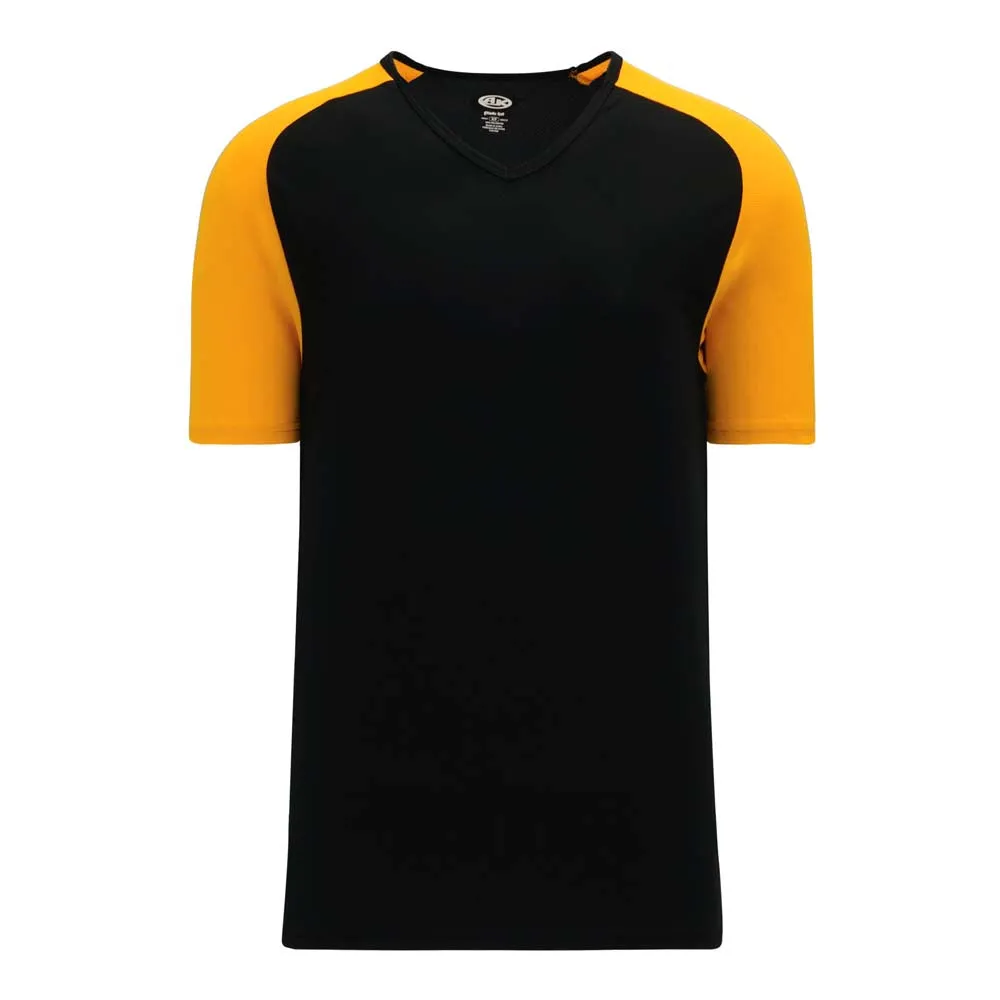 Dryflex V-Neck Pullover Black-Gold Jersey