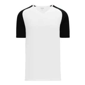 Dryflex V-Neck Pullover White-Black Jersey